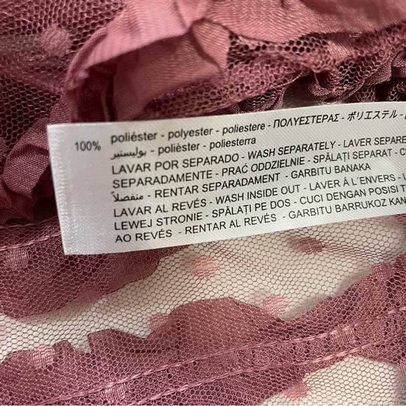 NWT New Zara Frill Ruffled Tulle Blouse Size S - Picture 8 of 12